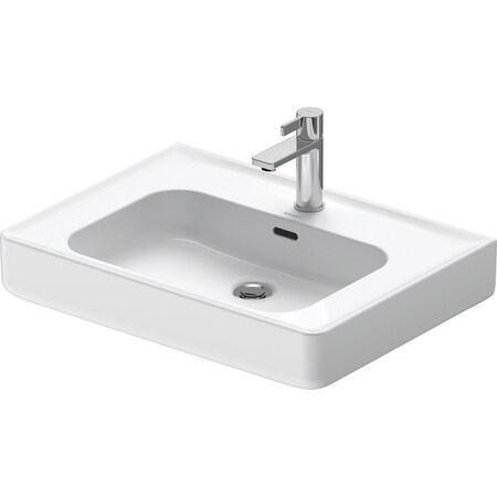 Duravit Soleil By Starck Sink 25 5/8  White High Gloss, Number Of Faucet Holes: 1, Overflow - 2376650000
